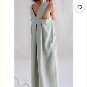 ManInTheStudio Origami Dress XS Sage Green BNWT